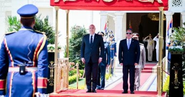 استقبال رسمي ومباحثات بين الرئيس السيسي ونظيره اللبناني
