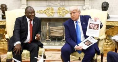 رويترز تكشف عن صورة مزيفة عرضها ترامب على رئيس جنوب أفريقيا