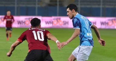 طرد محمد حمدي من مباراة بيراميدز ضد سيراميكا