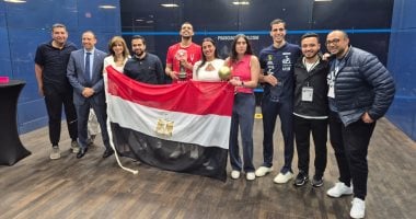 مراسم تتويج الفراعنة ببطولة العالم بحضور القنصل المصري ورئيس الاتحاد