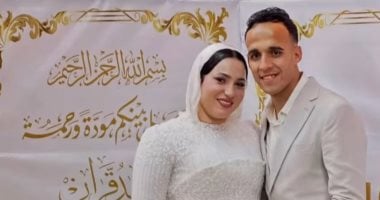 ناصر منسى مهاجم الزمالك يحتفل بعقد قرانه بصورة جديدة