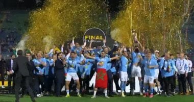 تشاهد كواليس احتفال بيراميدز بعد التتويج بدوري الأبطال