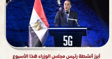 نشاطات رئيس مجلس الوزراء خلال الأسبوع الحالي في إنفوجراف