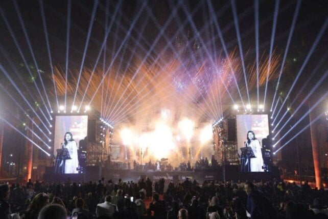 آمال ماهر وبهاء سلطان يتألقان فى حفلهما بقصر القبة ويشعلان حماس الجمهور