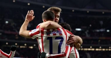 أتلتيكو مدريد يضرب ريال أوفييدو بثنائية فى الشوط الأول بالدورى الإسبانى