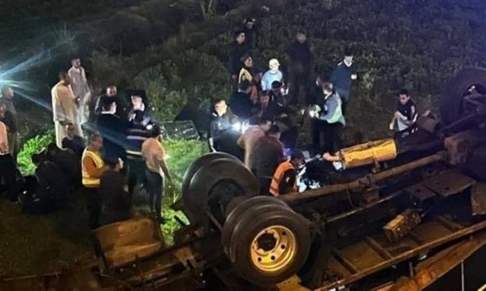 بالأسماء.. إصابة 22مجندًا في حادث انقلاب سيارة شرطة بالبحيرة