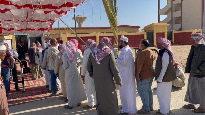توافد الناخبين على لجان أبو زنيمة والطور وأبو رديس بجنوب سيناء في اليوم الأخير من انتخابات مجلس النواب