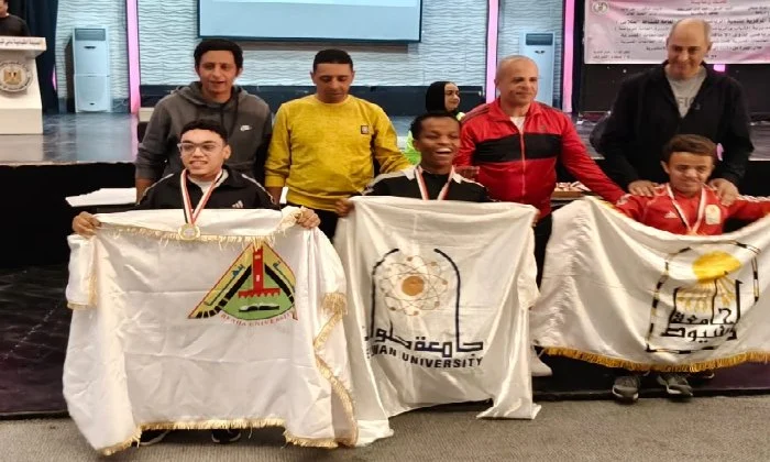 فوز فريق جامعة حلوان لذوى الهمم بالمركز الأول فى بطولة الجامعات للأنشطة الطلابية