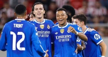 سوبر هاتريك مبابى يقود ريال مدريد لفوز تاريخى على أولمبياكوس.. فيديو