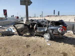 إصابة 4 أشخاص في حادث تصادم سيارة نقل بأخرى ملاكي بطريق «شبرا - بنها» الحر