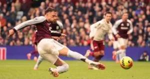 أستون فيلا ضد أرسنال.. الفيلانز يتقدم بقذيقة بالشوط الأول.. فيديو