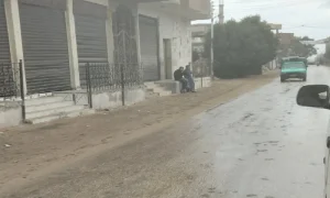 سقوط أمطار غزيرة في عدد من المناطق بمحافظة الفيوم