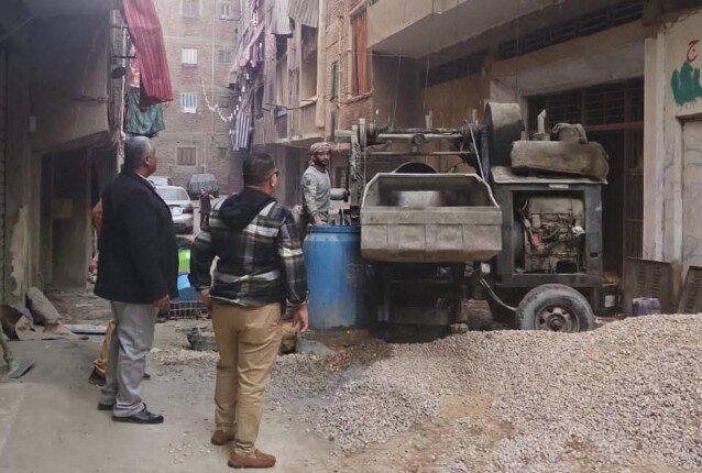 ضبط مخالفة بناء بدون تراخيص بشرق شبرا الخيمة