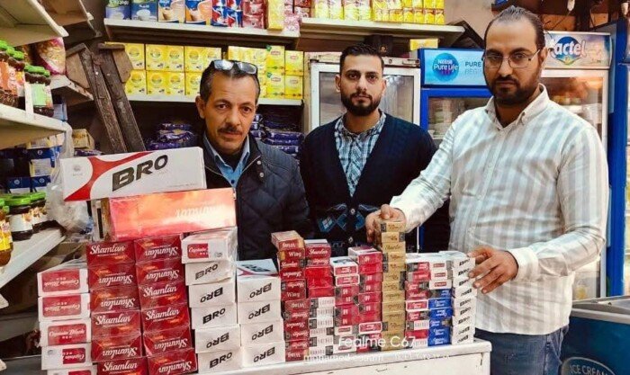 ضبط 420 عبوة سجائر مهربة مجهولة المصدر وغير مصرح تداولها بالقليوبية