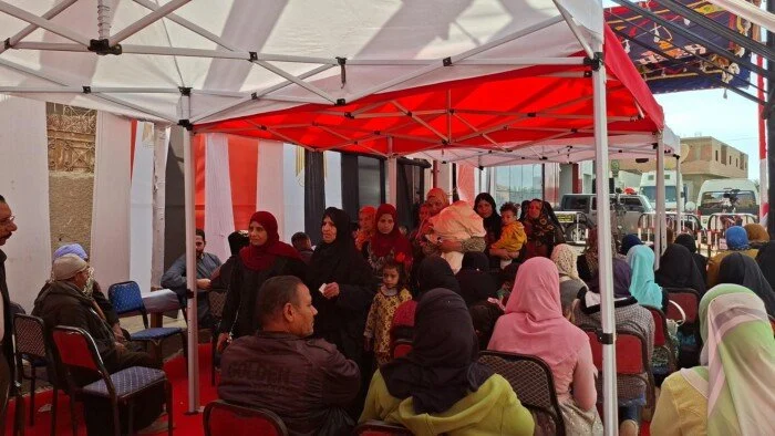 آلاف الناخبين يتوافدون على لجان الدائرة الثالثة بأسيوط لإعادة انتخابات مجلس النواب