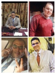 بعد تفحم سيارتهم.. ننشر صور لـ 4 قضاة توفوا بحادث تصادم بصحراوي المنيا