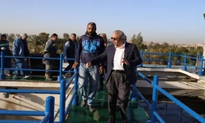 رئيس صرف الإسكندرية يجري جولة تفقدية بمحطة معالجة «أبيس 10» لمتابعة كفاءة التشغيل