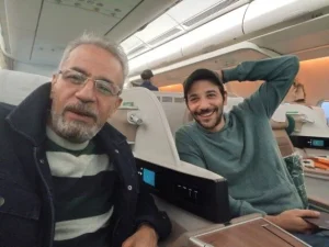 فى الطريق إلى «جدة».. صبرى فواز مع كريم قاسم بسبب فيلم «القصص»