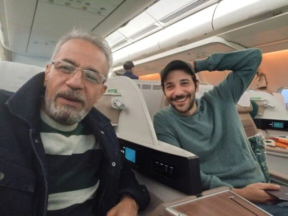 فى الطريق إلى «جدة».. صبرى فواز مع كريم قاسم بسبب فيلم «القصص»