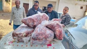 ضبط كميات كبيرة من البسطرمة غير الصالحة للاستهلاك الآدمي في المنوفية