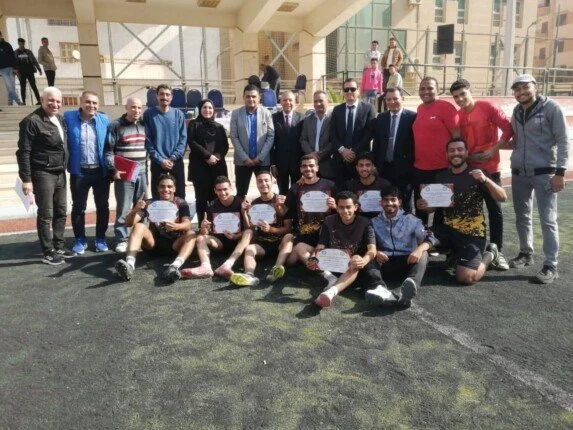 علوم الارض تفوز على نادى بنى سويف الرياضى ضمن المبادرة الرئاسية "100 يوم رياضة"
