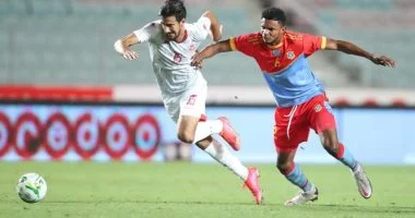 محمد بن رمضان يتقدم لتونس بالهدف الأول على قطر بكأس العرب