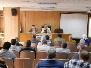 مدير الرياضة بالقليوبية يناقش مستجدات العمل في الإدارات المركزية والفرعية