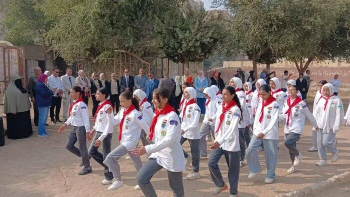 مدير تعليم بني سويف تشهد فعاليات تقييم الجمهورية لفرق الكشافة
