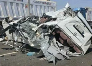 مصرع شقيقتين فى حادث تصادم سيارتين على طريق بنها شبرا الحر