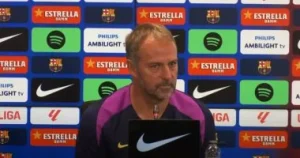 هانز فليك: مواجهة فرانكفورت صعبة.. وجارسيا الحارس رقم 1 لبرشلونة